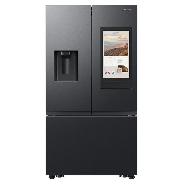 Um refrigerador com recursos práticos, como tela sensível ao toque. Ótimo para ajudar na acessibilidade.